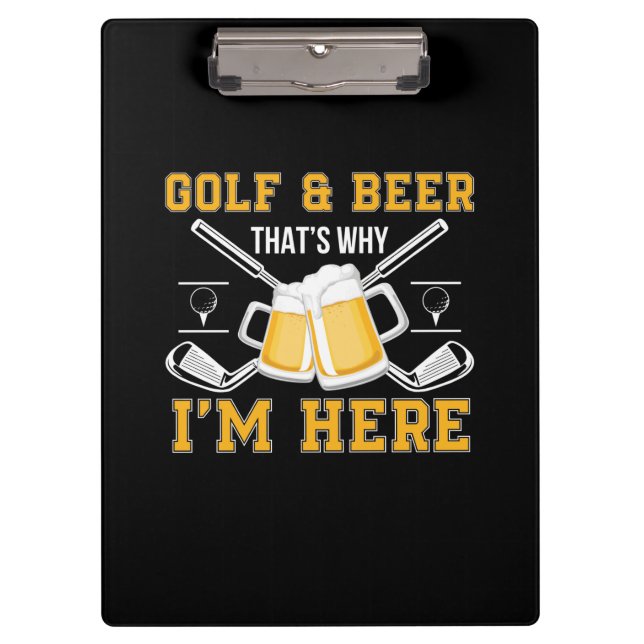 Pranchetas Beer Drinker Golf And Beer Birthday (Frente)