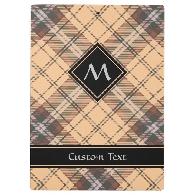 Pranchetas Beige e Brown Tartan (Verso)