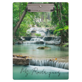 Pranchetas Bela Área de Transferência em Cascata