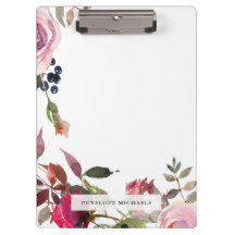 Bela Borda Floral e Nome