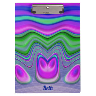 Pranchetas BETH ~ 3D! Rosa, Roxo, Verde, Azul