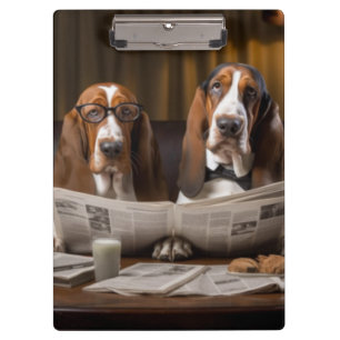 Pranchetas Bicho bonito lendo jornal