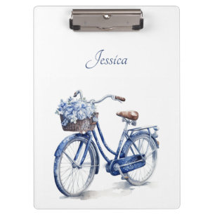 Pranchetas Bicicleta no Azul Delft personalizável