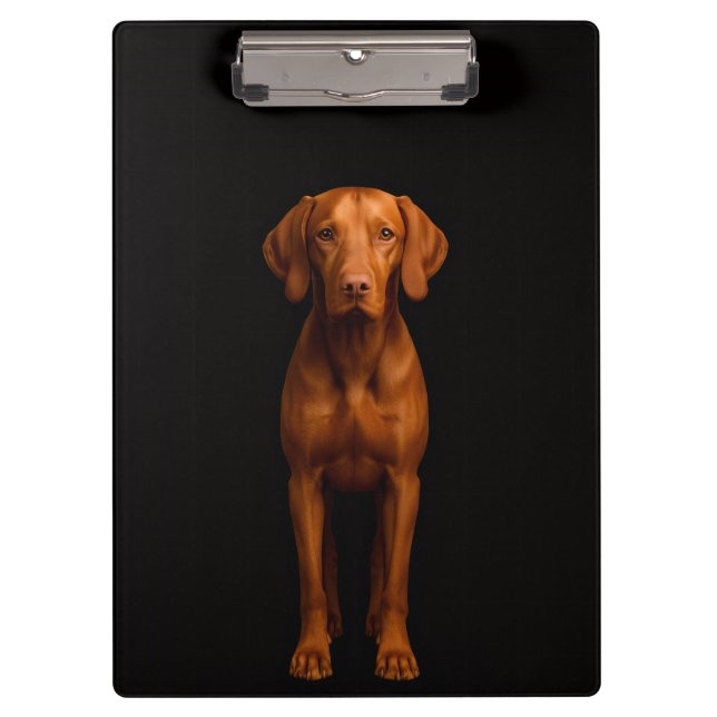 Pranchetas Black 4 Luxe Clipboard, Agile Vizsla Dog (Frente)