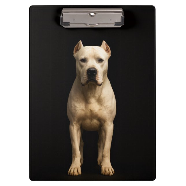 Pranchetas Black 4 Luxe Clipboard, Bold Dogo Argentino (Frente)