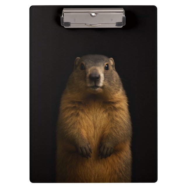 Pranchetas Black 4 Luxe Clipboard, Fluffy Marmot (Frente)