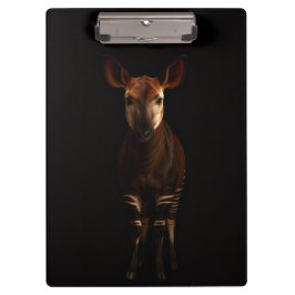 Pranchetas Black 4 Luxe Clipboard, Forest Okapi