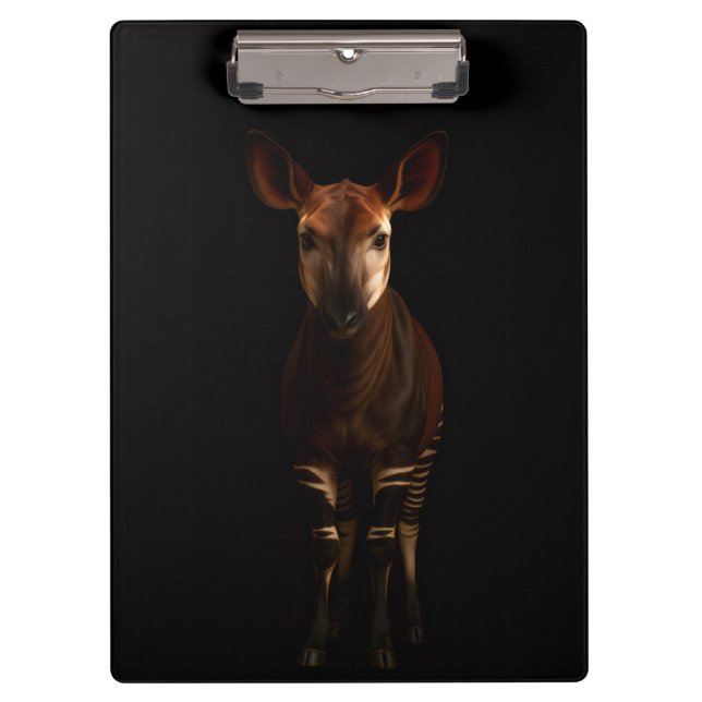 Pranchetas Black 4 Luxe Clipboard, Forest Okapi (Frente)