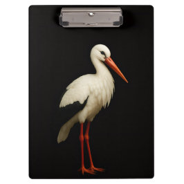 Pranchetas Black 4 Luxe Clipboard, Graceful Stork