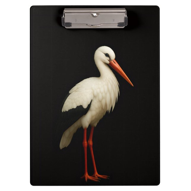 Pranchetas Black 4 Luxe Clipboard, Graceful Stork (Frente)