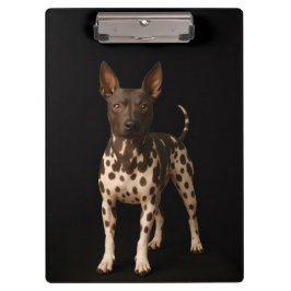 Pranchetas Black 4 Luxe Clipboard, Hairless Terrier Dog