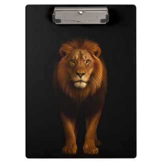 Pranchetas Black 4 Luxe Clipboard, Majestic Lion
