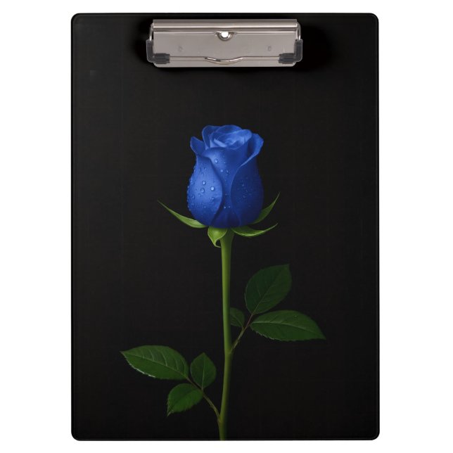 Pranchetas Black 4 Luxe Clipboard, Midnight Blue Rose (Frente)