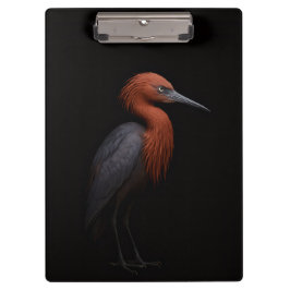 Pranchetas Black 4 Luxe Clipboard, Reddish Egret