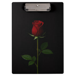 Pranchetas Black 4 Luxe Clipboard, Velvet Red Rose