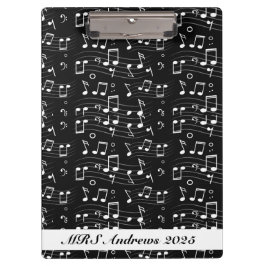 Pranchetas Black and white music notes