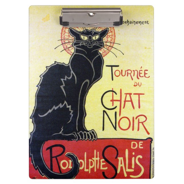 Pranchetas Black Cat, Alexandre Steinlen (Frente)
