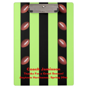 Pranchetas Black Green Strike, Obrigado Treinador da Equipe d