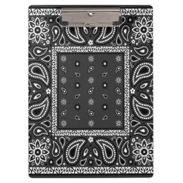 Pranchetas Black Paisley Bandana Birthday Hip Hop Rap Scarf