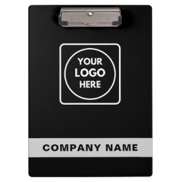 Pranchetas Black Silver Logo Template clipboard
