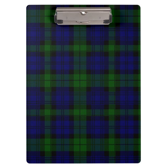 Pranchetas Black Watch Tartan Blue Green Xadrez (Frente)