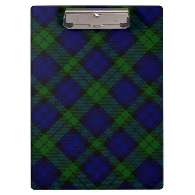 Pranchetas Black Watch Tartan Blue Green Xadrez (Frente)