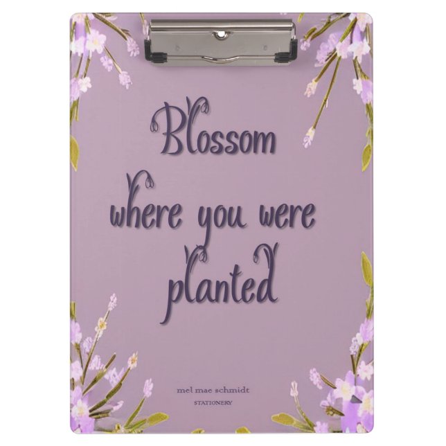 Pranchetas Blossom Blumen Mel Mae Schmidt Stationery (Frente)