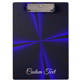Pranchetas Blue Accent Clover Leaf Geometric Clipboard