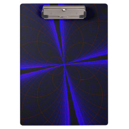 Pranchetas Blue Accent Clover Leaf Geometric Clipboard
