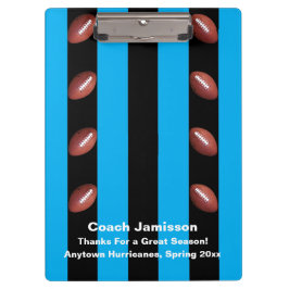 Pranchetas Blue and Black Stripe, treinador de futebol, nome