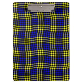 Pranchetas Blue Yellow Plaid Checker Seamless Pattern