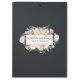 Pranchetas Blush Floral Antiquado e Carvão (Verso)