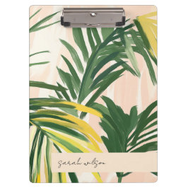 Pranchetas Boho Blush Green Palm Sai da Praia