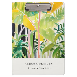 Pranchetas Boho Chic Verde Folhagem Tropical Botânica