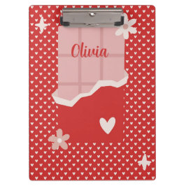 Pranchetas Bold Red Heart Love Design - Perfeito para Gi Pers