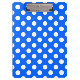 Pranchetas Bolinhas brancas de azul real