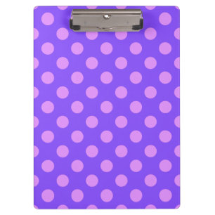 Pranchetas Bolinhas de Lilac na periwinkle