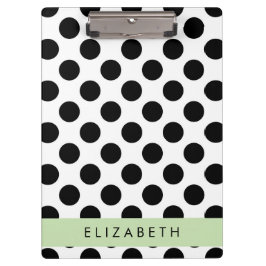 Pranchetas Bolinhas Pretas e Brancas, Pontas, Seu Nome