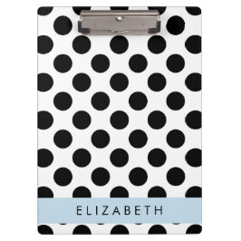 Pranchetas Bolinhas Pretas e Brancas, Pontas, Seu Nome