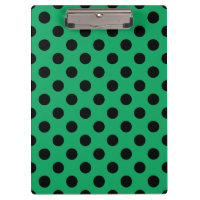 Bolinhas pretas em verde fresco