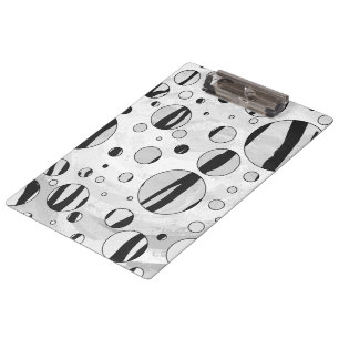 Pranchetas Bolinhas Tigre Preto e Branco
