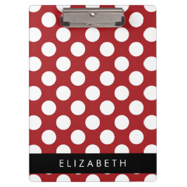 Pranchetas Bolinhas Vermelhas, Padrão de Bolinhas, Seu Nome