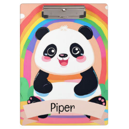 Pranchetas Bonito Bebê Panda Rainbow