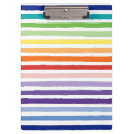 Pranchetas Bonito Rainbow Stripe Standard School ou Office