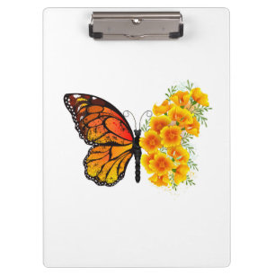 Pranchetas Borboleta Flor com Papagaio Amarelo da Califórnia