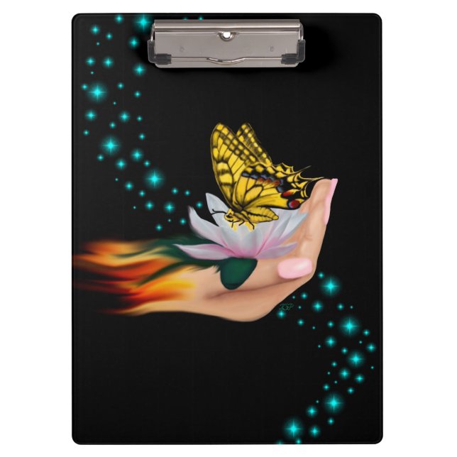 Pranchetas Borboleta no Lotus Bloom (Frente)