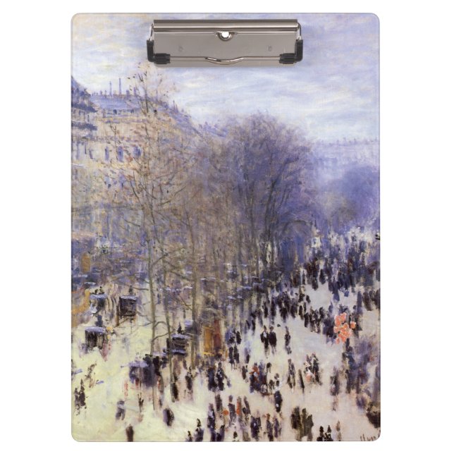 Pranchetas Boulevard des Capucines de Claude Monet, Arte Fino (Frente)