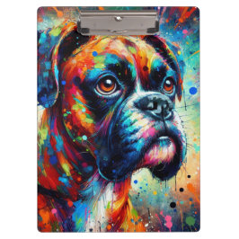 Pranchetas Boxers Coloridos de Cães Pop