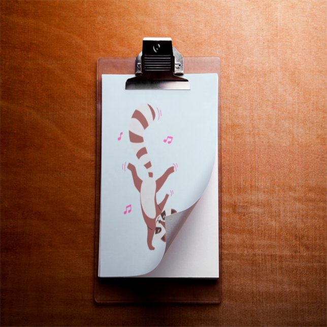 Pranchetas Breakdance Raccoon Vibes" Funny Animal Wall Clipbo (Criador carregado)