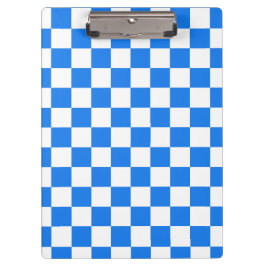 Pranchetas Bright Blue and White Checkers